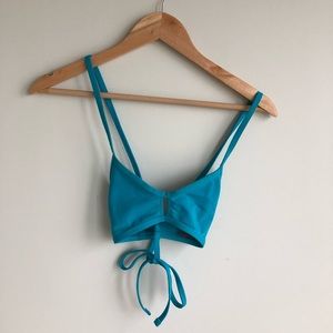 Jolyn Teal Vent Bikini Top and Bottom Size S